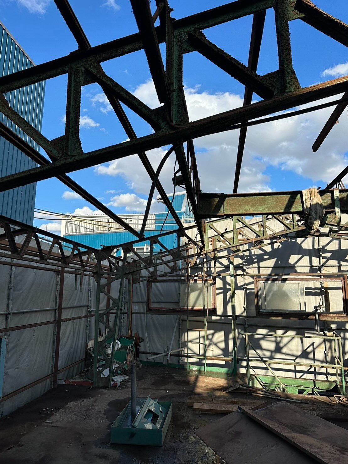 大阪市での鉄骨2階建の施工事例です