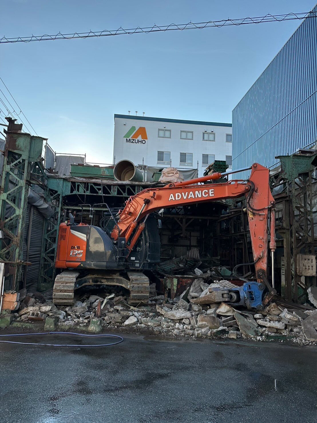 大阪市での鉄骨2階建の施工事例です